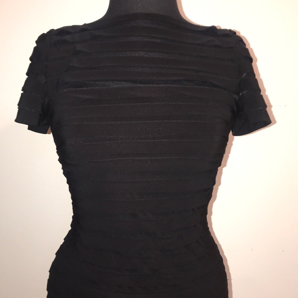 Adrianna Papell Cocktail Black Dress Size 6